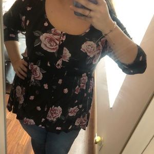 torrid Tops - Floral blouse torrid Tops - Floral blouse